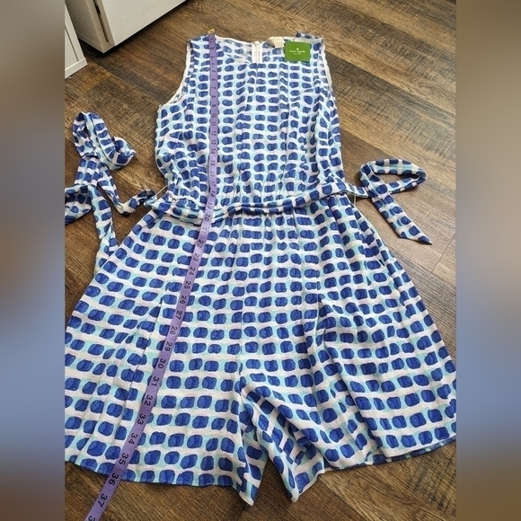 KATE Spade island stamp romper breath of fresh air shorts - Picture 2 of 9